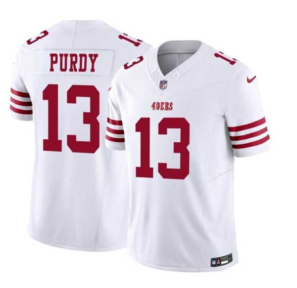 Men & Women & Youth San Francisco 49ers #13 Brock Purdy White 2023 F.U.S.E. Vapor Untouchable Limited Stitched Football Jersey